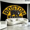 Boston Bruins Print Pattern Home Decor Tapestry, Wall Hanging, Decorative RV Wall Cloth.ZGT0914135