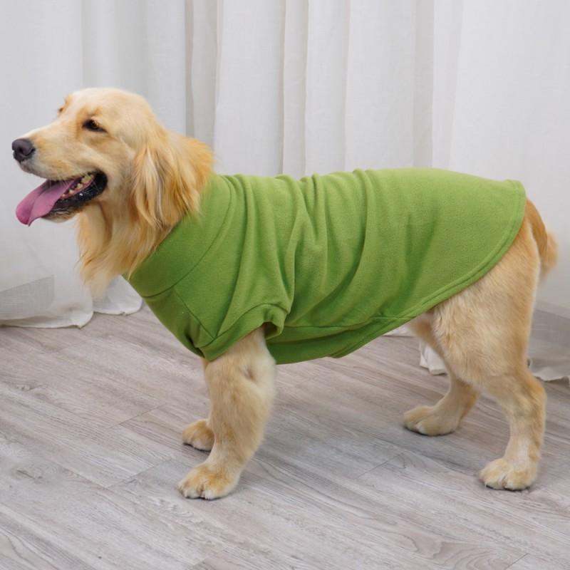 Fleece Dog Hoodie Winter Warm Pet Sweatshirt Large Breeds Golden Retriever Labrador Size S To 8XL