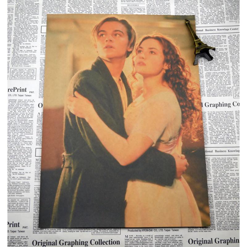 Titanic Retro Kraft Paper Poster for Bedroom or Bar Decor