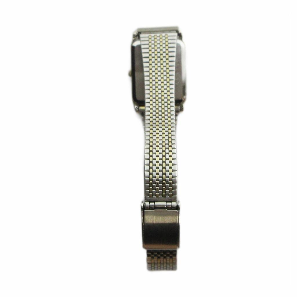 SEIKO EXCELINE Quartz Silver 7320-6020 Watch, Square, Logo, Color, Women's GY18/ MQ
