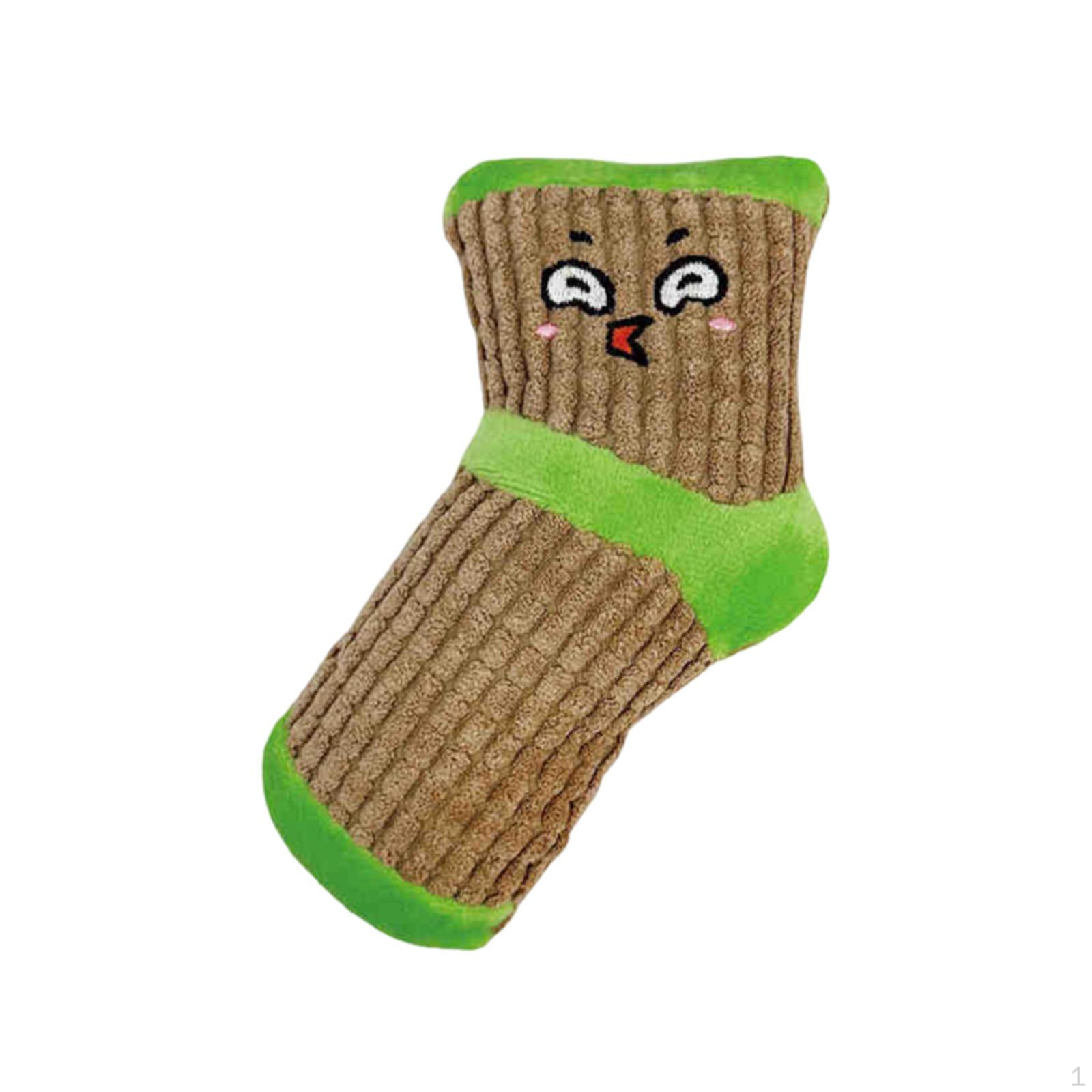 

Dog Squeaky Toy Cute Lightweight for Small Medium Dogs,Creative,Interactive Sturdy Funny Stuffed Brown Green