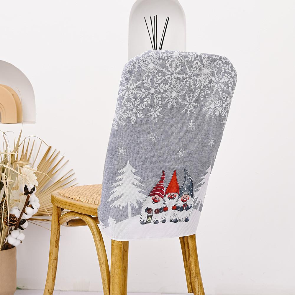 

Christmas Whimsical Rudolph Printed Chair Covers In Cheerful Red For Seasonal Flair Gray Rudolph Chair