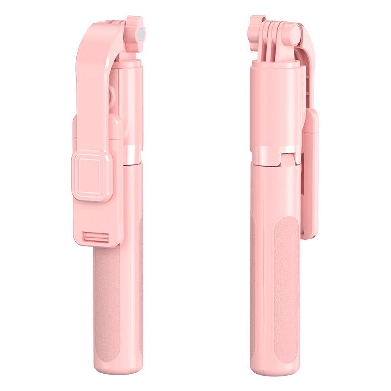 

Bluetooth Selfie Stick with Fill Light: Portable All-in-One Mobile Photography Stand for Desktop & Floor.