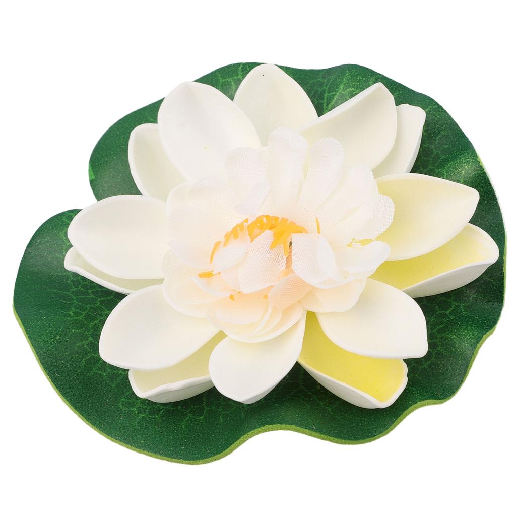 10cm Flower Pond Plant Tank Water Artificial Decor Fish Flower Funny Garden Leaf Lotus 4" Pond Pool 5pcs Floating