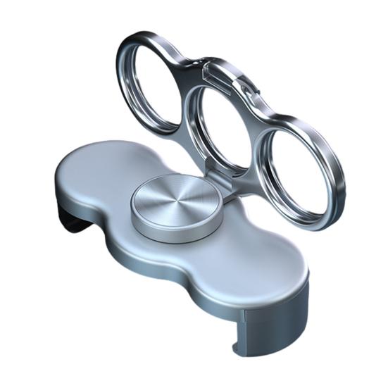 Yousheng 1/2Pcs Dual-Ring Three-Finger Back Clip Holder Multipurpose Foldable Phone Grip Holder 360 Degrees Rotation Cell Phone Ring Holders Stand