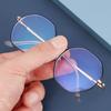 Fashion Octagon Metal Myopia Optical Mirror Eyeglasses Vision Care Anti-blue Light Glasses