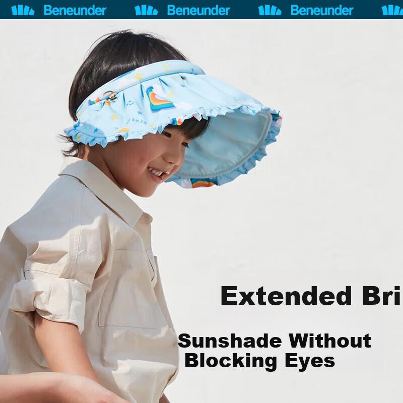 Beneunder Children's Sun Protection Hat, Sun Visor Cap, Sun Hat for Boys And Girls, Open-Top Hat, Children's Shell Hat