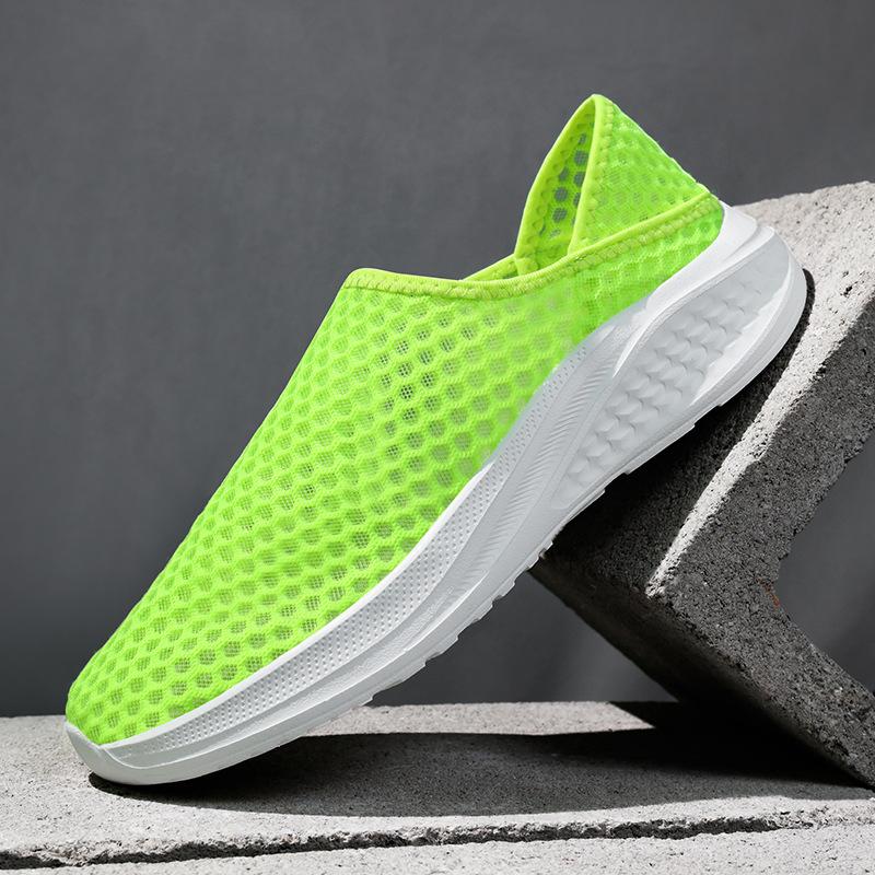 Summer hollow mesh shoes large size breathable casual sports shoes beach wading walking driving sandals