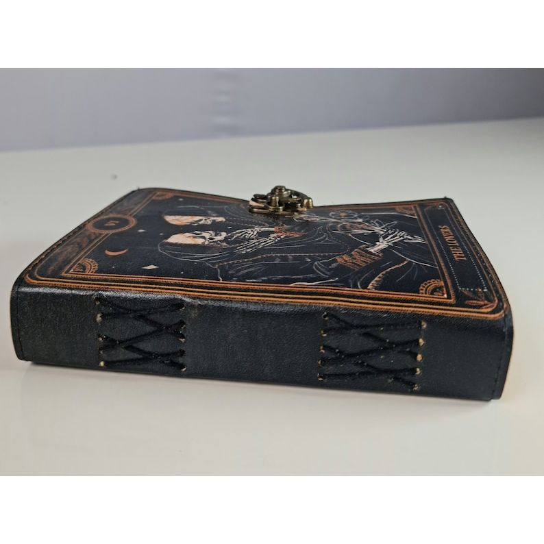 The Lovers Book, Journal for lovers,Witch Grimoire, Spell Book, Book of Shadow, Gift for Him, Antique Notebook And Deckle Edge Unlined Paper