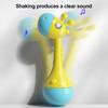 Rattle Baby Toy with Ergonomic Handle Infant Sensory Toy Soft Food-Grade Baby Rattle Baby Hand-eye Coordination Toy