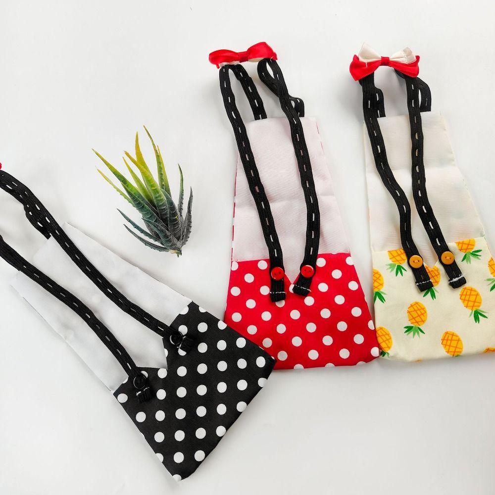 Hen Vest Cute Pet Duck Diaper Reusable S/M/L Poultry Costume Bowknot Wearable Goose Flight Suits Poultry Supplies