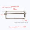 Stainless Steel Adjustable D-Ring Buckle - Copper Three-Speed Wire Pull Design