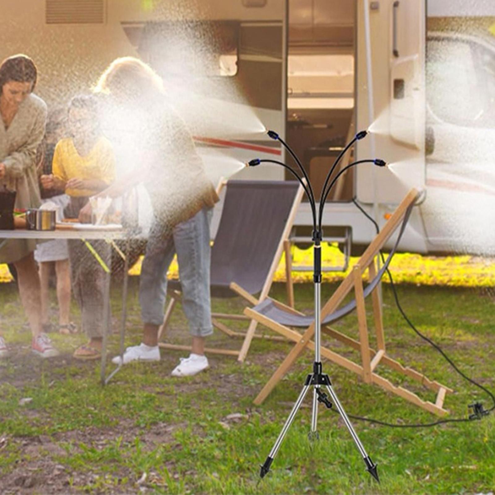 

Система охлаждения с водяным туманом, регулируемая по высоте, переносные водяные туманообразователи для наружного использования, водяное туманообразующее охлаждение игрового дворика CN