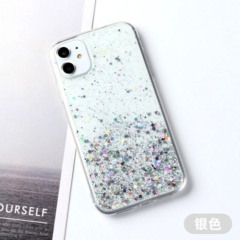 Bling Starry Sky Phone Case For iPhone 16 promax 15 14 Plus 13 12 Pro 11 Xs Max X XR 7 8 SE Glitter Star Shiny Transparent Cover