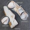 Leather little white shoes women's 2025 new spring soft sole soft surface one pedal women's shoes summer college style casual single shoes