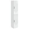 Cabinet Set 2 Pcs High Gloss White Particleboard