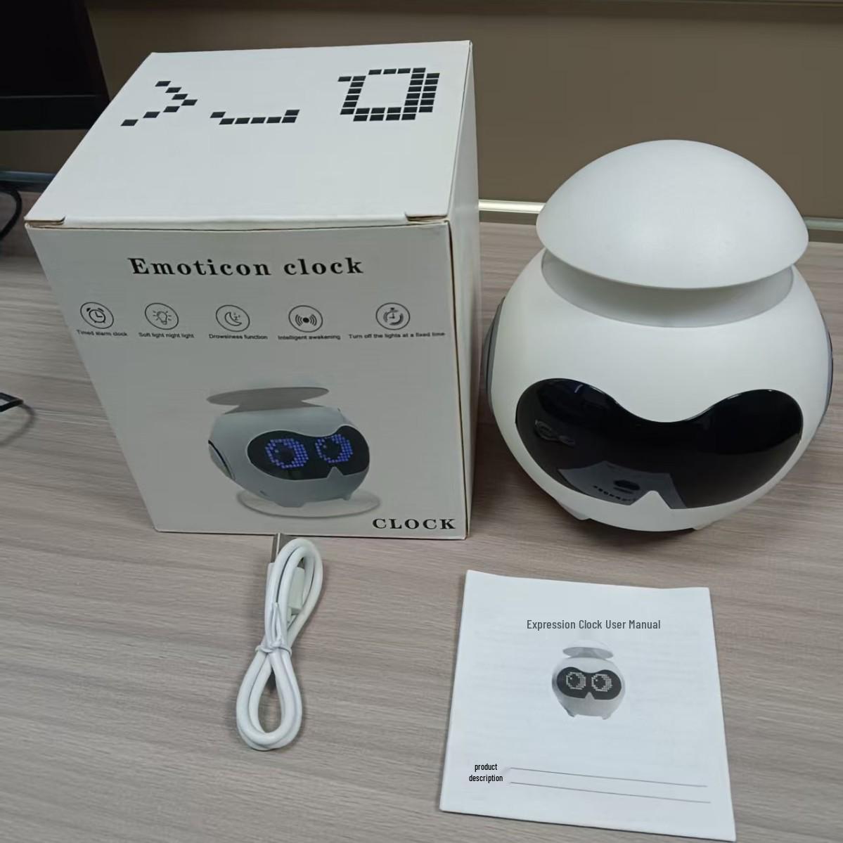 

Будильник з Bluetooth-колонкою та нічним світлом для студентів білий