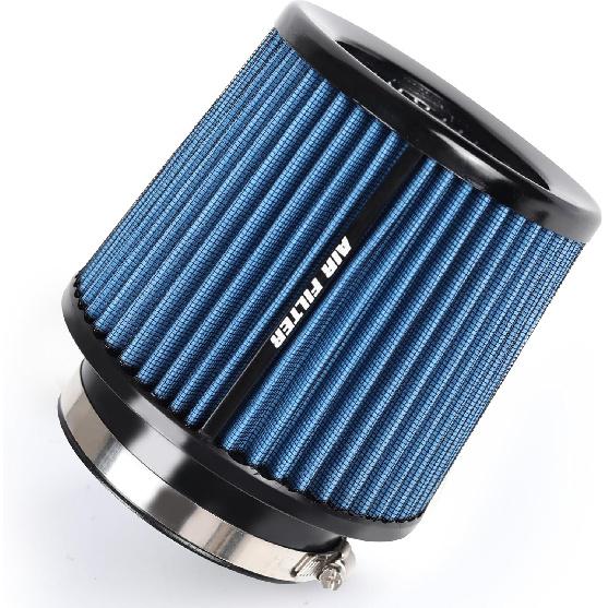 3 3.5 4 Inches Cold Air Intake Filter 76mm 89mm 101mm High Performance Washable Clamp-On Replacement Cone Air Filter 3 in 1 Size Purple