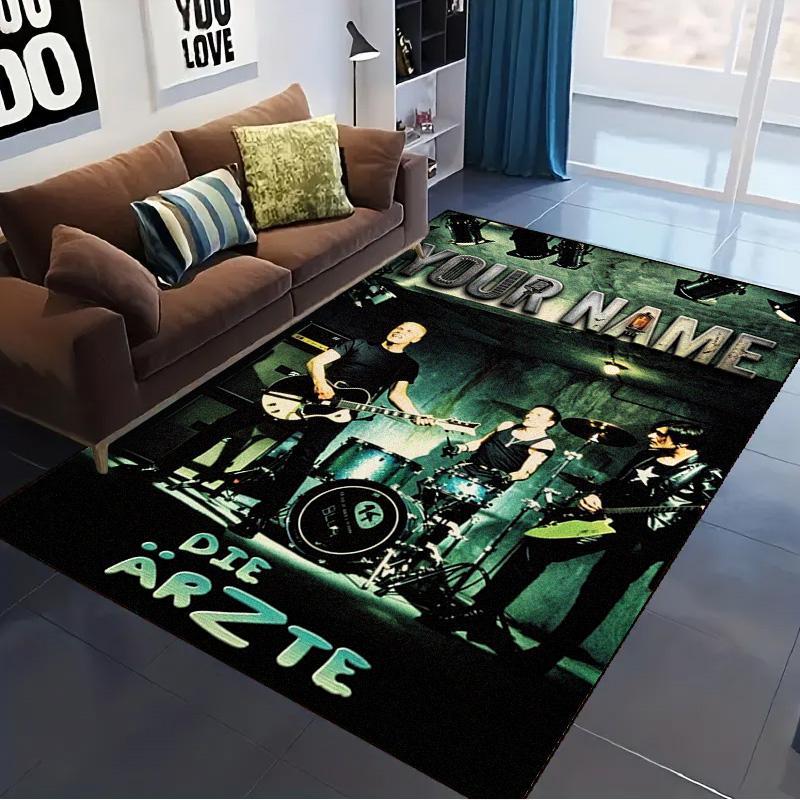 Name Custom Die Ärzte Carpet Rug for Living Room Bedroom Home Sofa Decoration,Kids play Non-slip Floor Mat