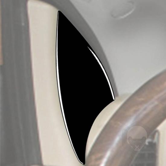 Glossy Piano Black Side A-pillar Panel Cover Trim For RAM 1500 2500 3500 2013-18