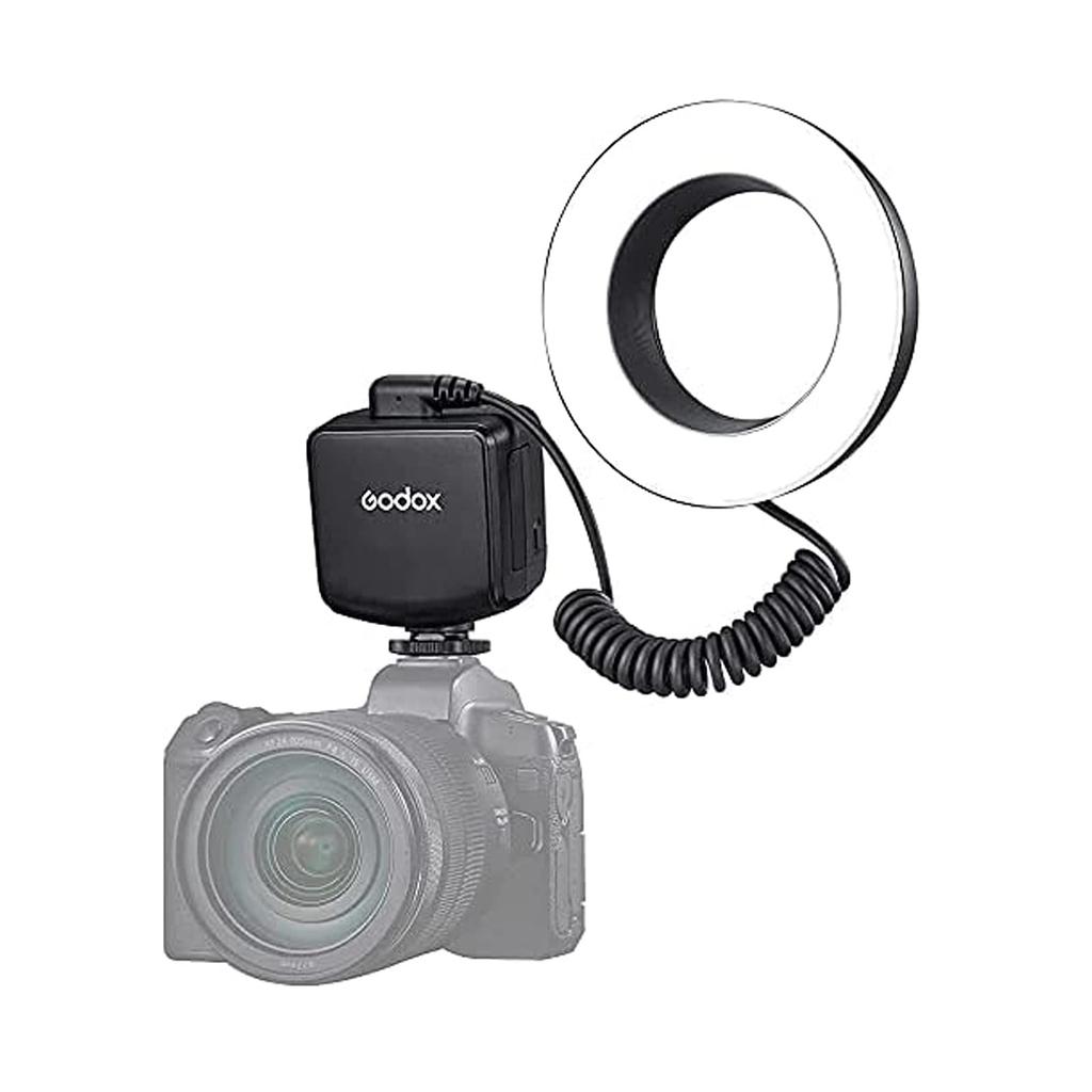 GODOX RING72 Macro LED Ring Dimming for Cameras and SLR Ideal for Supplementing Video and Animal and Plant Light, 5600K, 10-Level Dimming, 10%-100%