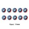 BBKP7 11mm 14mm 5/10pcs Car Remote Key Emblem Sticker For BMW 50th Anniversary M Power I3 G08 F15 F16 G20 E34 F94 F95 G30 G11 G12 E36