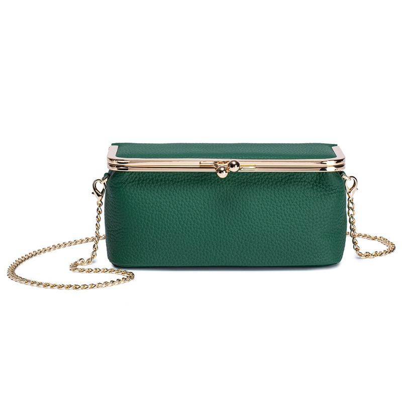 New European and American fashion chain bag women's shoulder messenger bag leather multi-functional gold storage bag large capacity