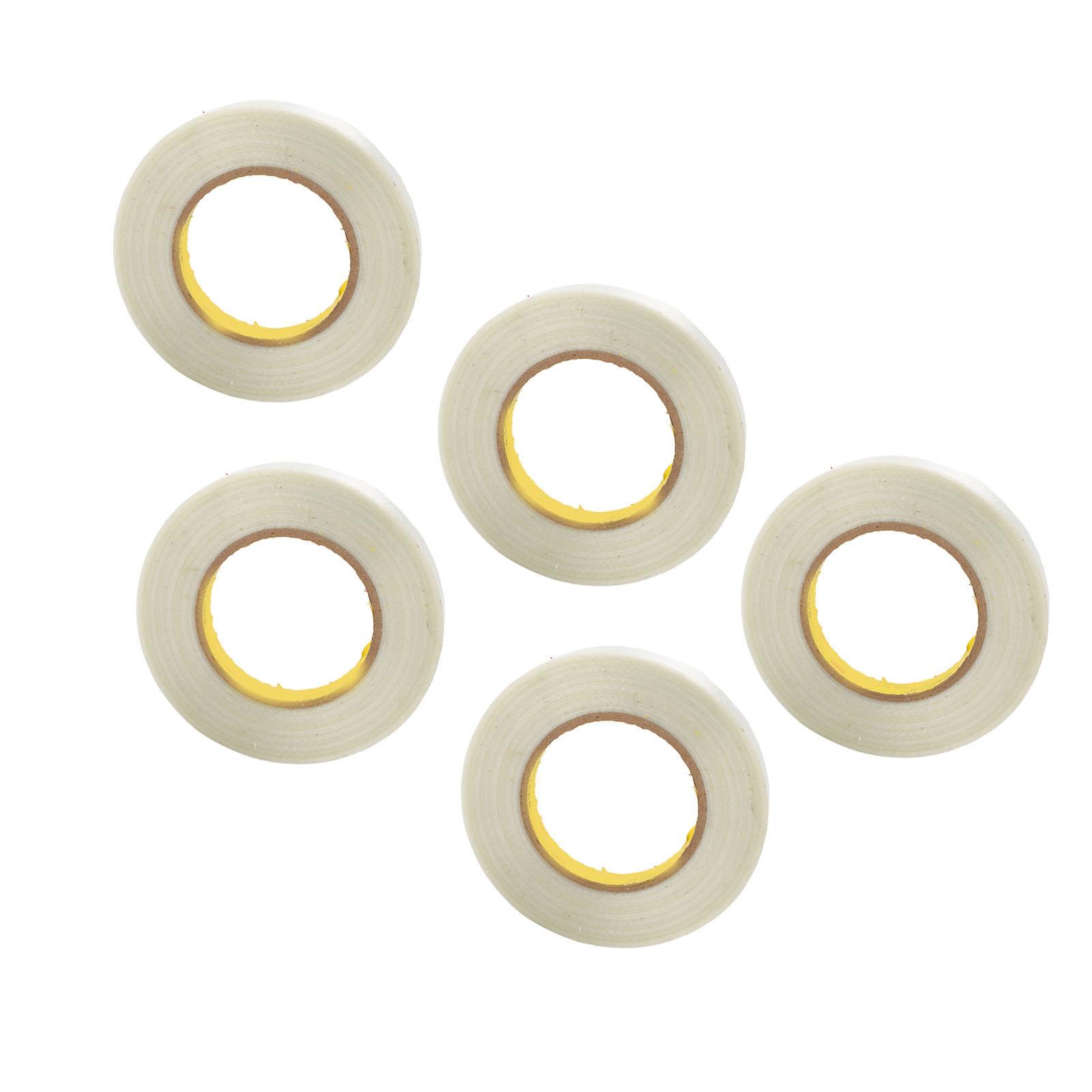 5Pcs Filament Strapping Tape Transparent Fiberglass Strong Tensile for Packing Sealing fiber