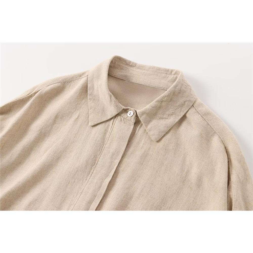 Spring New Arrival European And American Style Casual Suit - Loose Fit Shirt With Wide Leg Pants For Effortless Spring/Summer Style