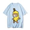 Funny Banana Cat Happy Meme Tshirt for Men Women T-Shirt Cotton Streetwear O-neck Short Sleeve T Shirt Tees Clothes Originality