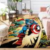 1Pc Captain America Action Rug, Office Carpet Indoor Outdoor Doormat, Non-Slip Soft, Living Room, Christmas Halloween Gift. M928671