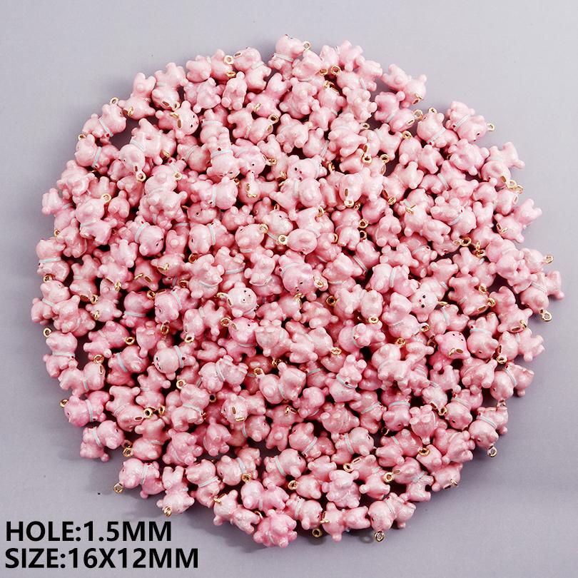 5pcs Enamel Charm Ladybug Bee Croissant Ice Cream Charms For Jewelry Making Supplies Food/Animal Pendant 3D Banana DIY Materials