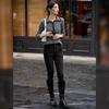 Bailuyu Damen Retro Kontrast Reißverschluss Revers Strickpullover