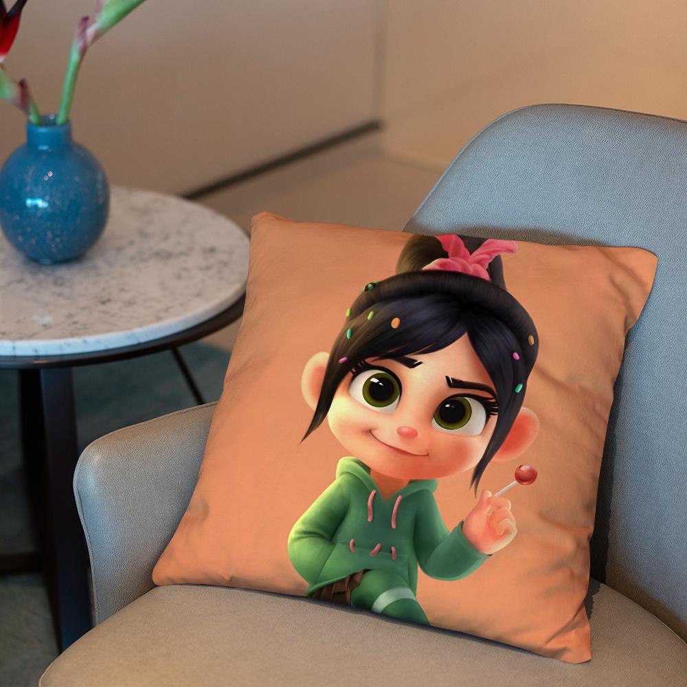 Povlak na polštář Wreck-It Ralph 2 v 1 Oboustranný plyšový povlak na polštář | Auto/Sofa/Postel | Perfektní dárek