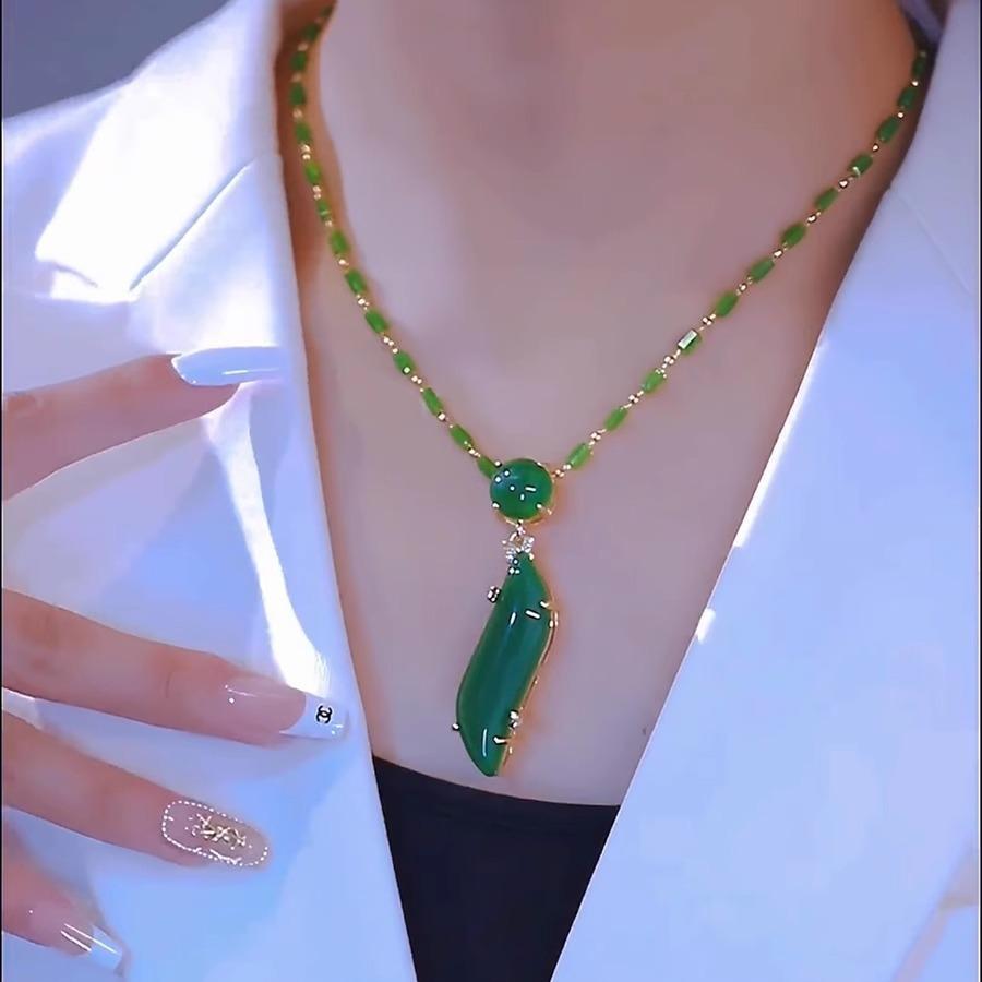 Design Beauty Waist Bamboo Necklace Temperament Fashion High Sense Sweater Chain Women