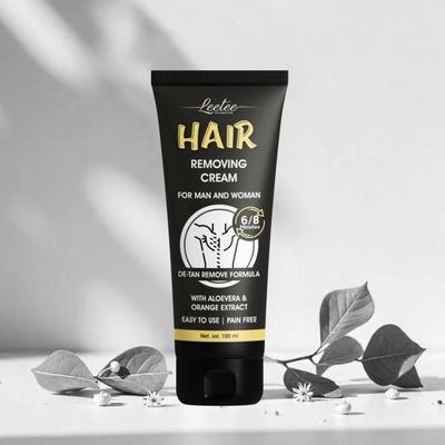 Loção Avançada para Remoção de Pelos com Fórmula Clareadora da Pele para Homens e Mulheres | Processo Rápido e Indolor | 100ml