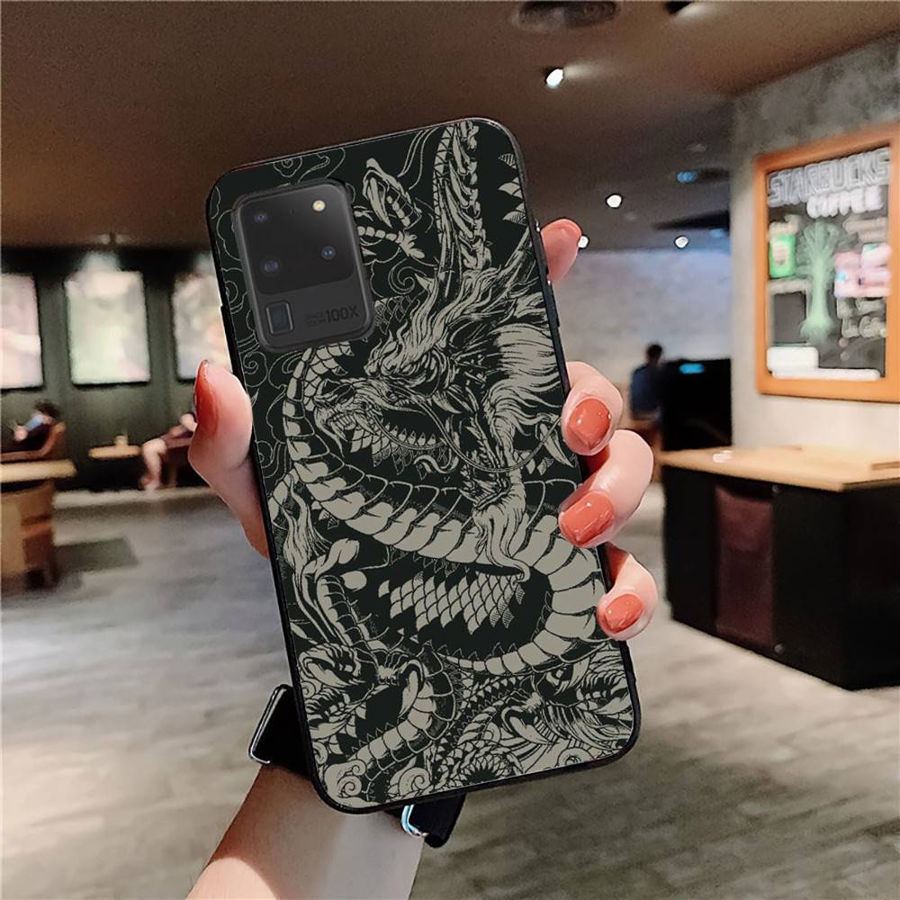 Chinese Dragon Phone Case For Samsung S 24 Fe 25 Ultra Plus 20 Lite 21 30 22 23 24 22 Ultra 5G Fundas