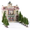 Cabilock 10pcs Sandbox Pine Trees Micro Landscape Material Construction Pine Tree Model Sand Table Decoration Lightweight and Portable Mini