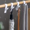 2PCS Bathroom Shower Towel Holder Hanger Heated Radiator Rail Hooks Clips Storage Racks Clothes Scarf Hanger Hooks