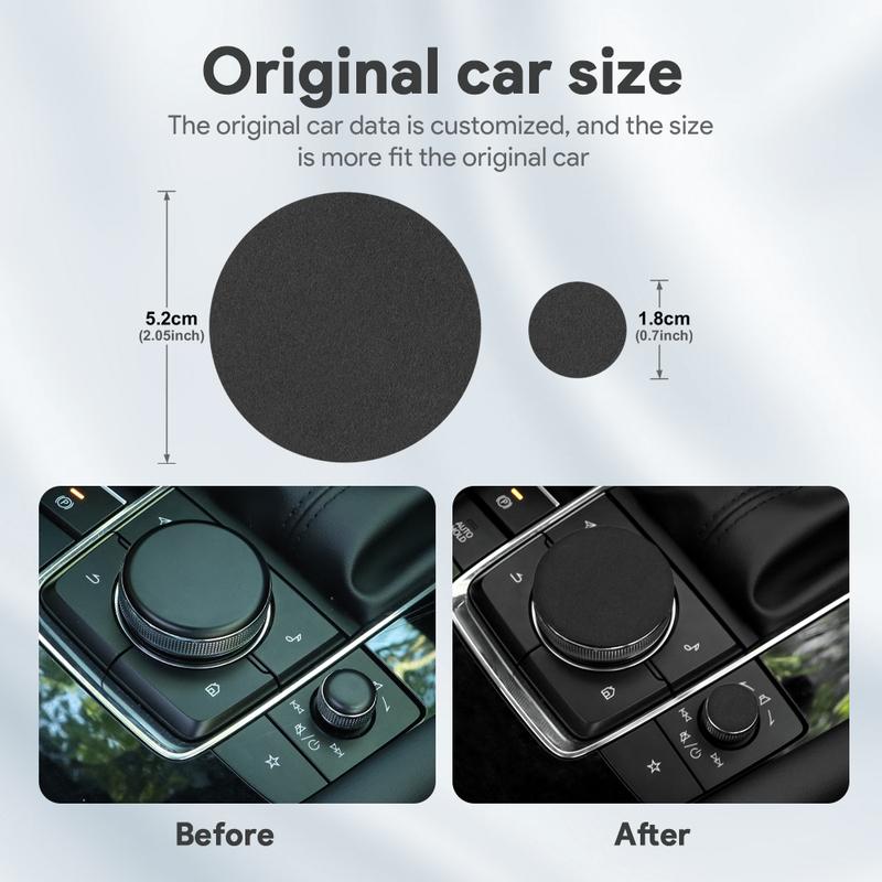 Top Suede Trim Sticker For Mazda 3 Axela -2025 CX30 CX-30 -2025 CX50 CX-50 -2025 Car Central Control Multimedia Knob