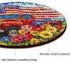 Patriotic Wooden Coasters, Vintage American Theme Coasters with Heat Resistant & Non-Slip Design, 10cm Round Universal Size for Holiday Decor