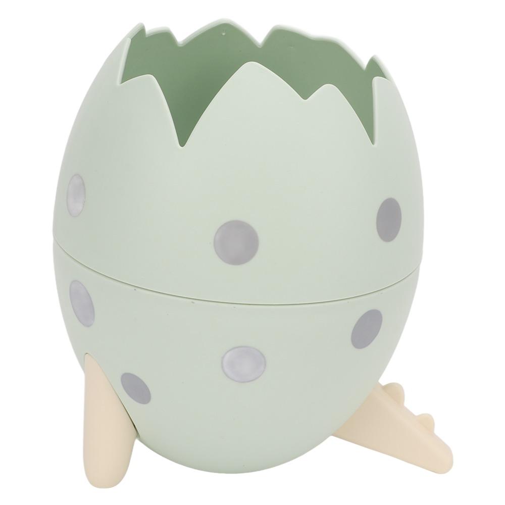 Egg Shaped Dinosaur Egg Pen Holder Desktop Container Vanity Counter Organizing