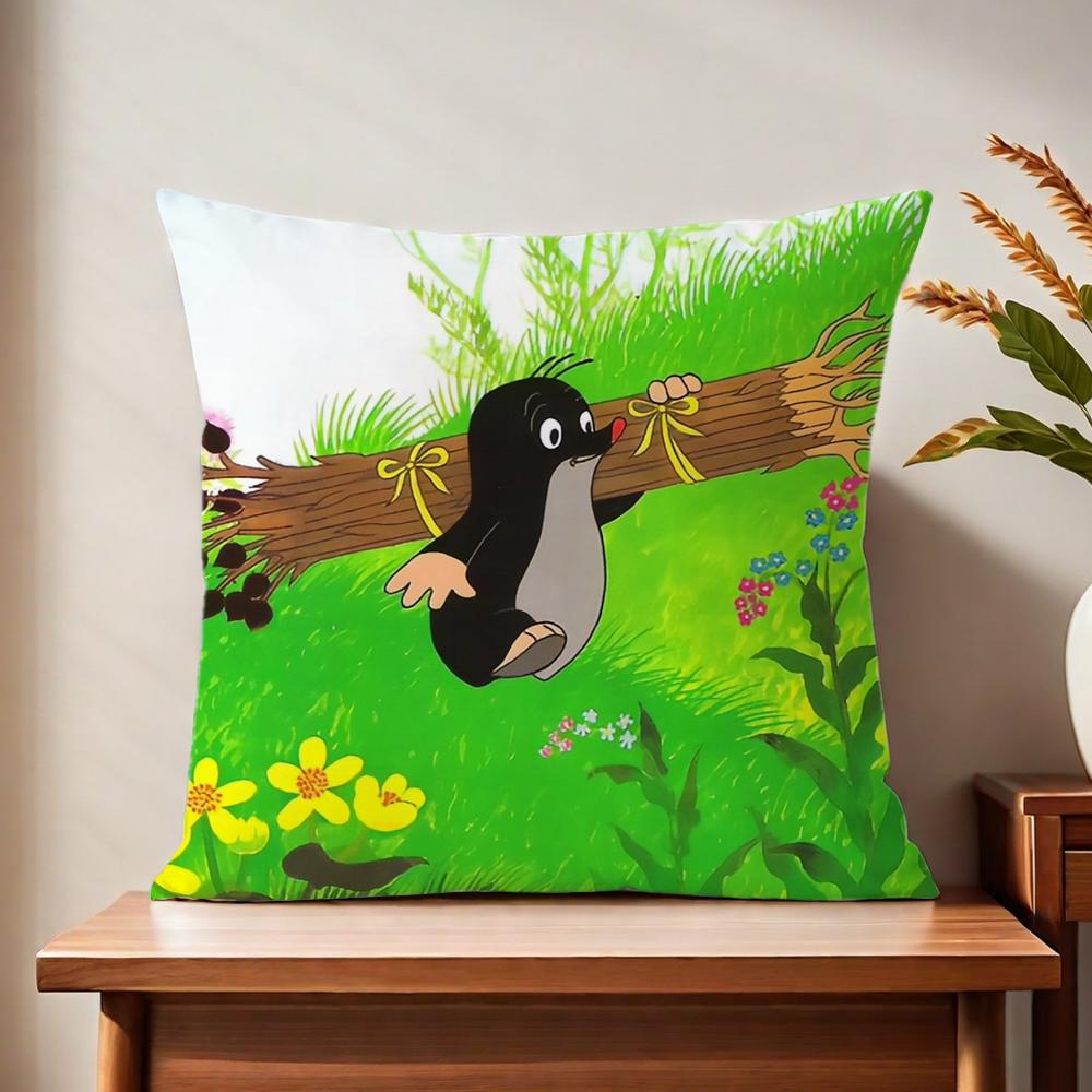 cartoon mMole cushion cover For Pillow kKrtecek Printing Sofa Decoration Home Car Room Coffee Shop Office Nordic Simplicity