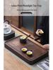 Bamboo Tea Tray with Water Storage - Simple Rectangular Design for Tea Sets