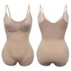Shapewear-Bodys für Frauen, nahtloser Body mit tiefem V-Ausschnitt, glatte Slip-Crop-Tops, Bauchkontrolle, Body Shaper, schlankmachende Unterwäsche, Camis, Tanktops