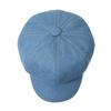 New PU Denim Beret Women's Octagonal Equestrian Hat Large Head Circumference Adjustable Stylish Versatile Four Seasons Casual