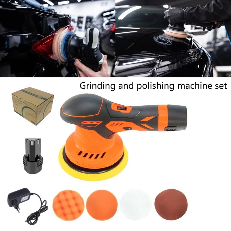 Cordless Car Buffer Polisher Lithium Rechargeable Battery Cordless Polisher with 6 Variable Speed Buffer Polisher
