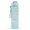 PC Target Circle Minimalist Line Art Print 750ml colorful plastic sports water bottle leakproof pop up lid with straw for outdoor work home use
