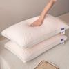2-pieces Cool Ice Silk Pellet Pillow Supports Neck and Spine for Relaxing Sleep, Sleep Massage Pillow Core, Moisture Absorbing Bedding Pillow
