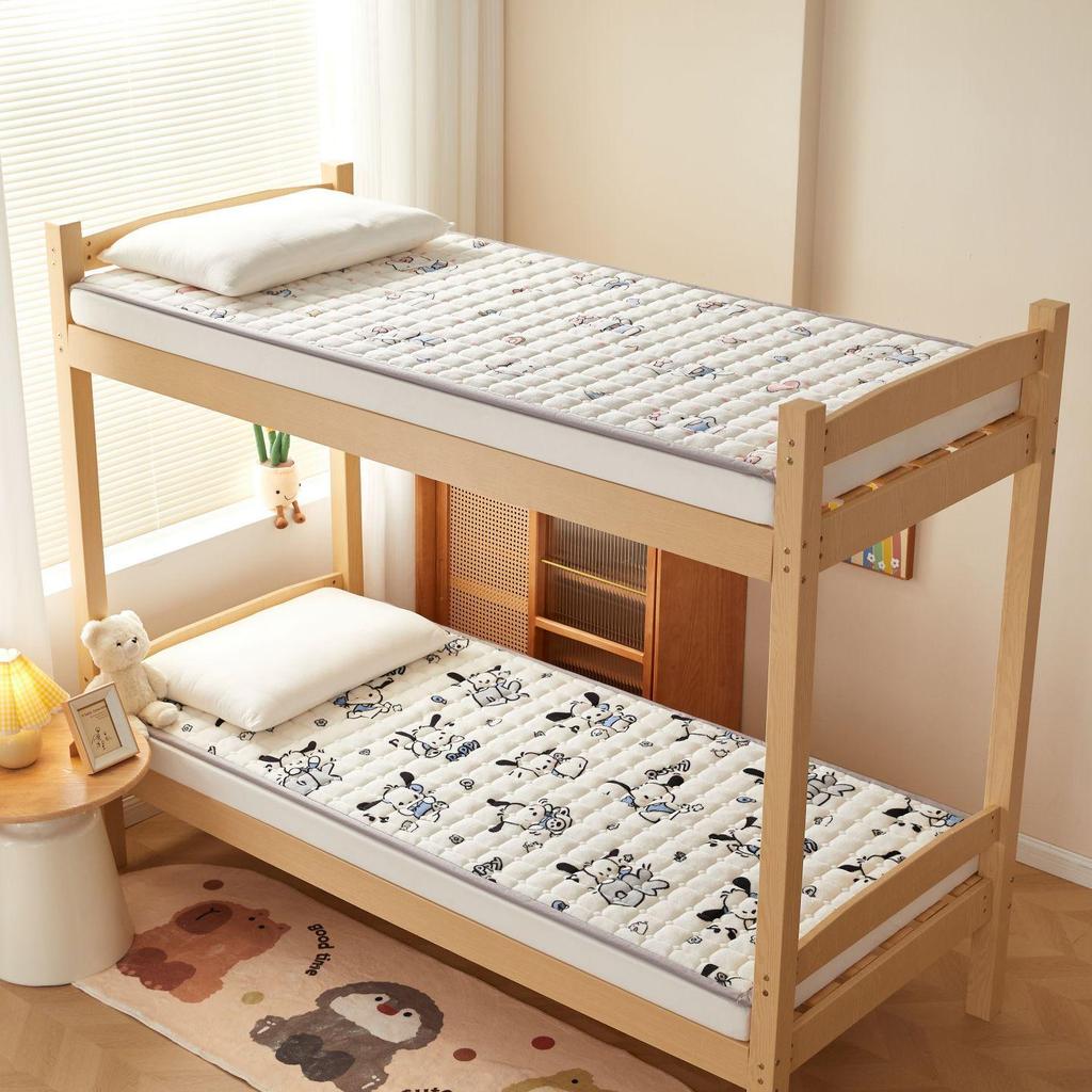 Dormitory Quilted Fleece Mattress Pad, 90×200 cm, Foldable Bunk Bed Sheet.